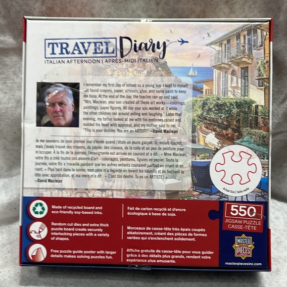 MasterPieces Travel Diary Jigsaw Puzzle London 550 Piece - Picture 2 of 3